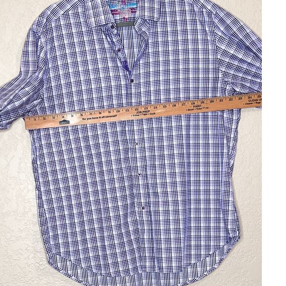 Robert Graham size XL shirt button-up flip cuffs cocktails evenings night clubs - Picture 6 of 12